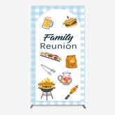 Aperturee - Aperturee Summer Picnic Barbecue Family Reunion Rectangle Backdrop